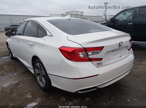 1HGCV1F41KA112965 2019 HONDA ACCORD White Rear left