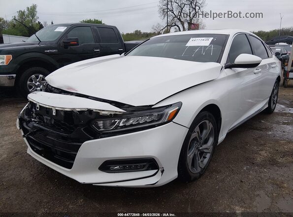 1HGCV1F41KA112965 2019 HONDA ACCORD White Front left