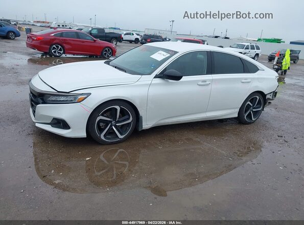1HGCV1F43MA118026 2021 HONDA ACCORD White Vista interior de 360 grados