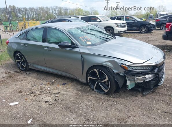 1HGCV1F44MA007548 2021 HONDA ACCORD Silver უკანა სალონის ხედი