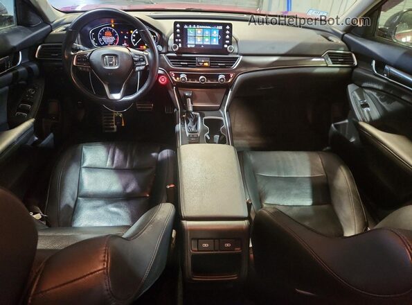 1HGCV1F47MA003171 2021 HONDA ACCORD Красный Вид панели приборов