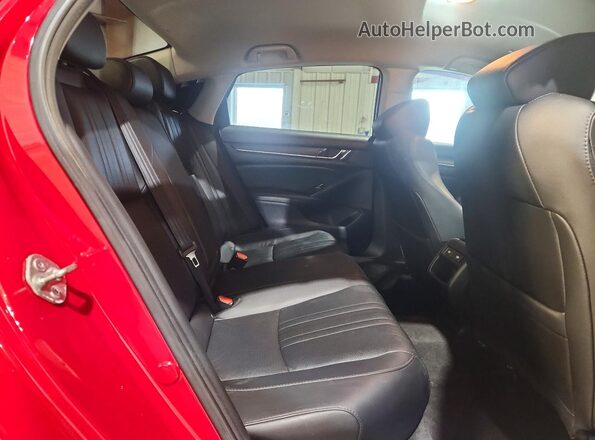1HGCV1F47MA003171 2021 HONDA ACCORD Красный Вид задних сидений