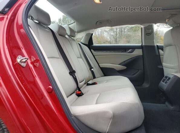 1HGCV1F49LA100063 2020 HONDA ACCORD Red უკანა სავარძლების ხედი