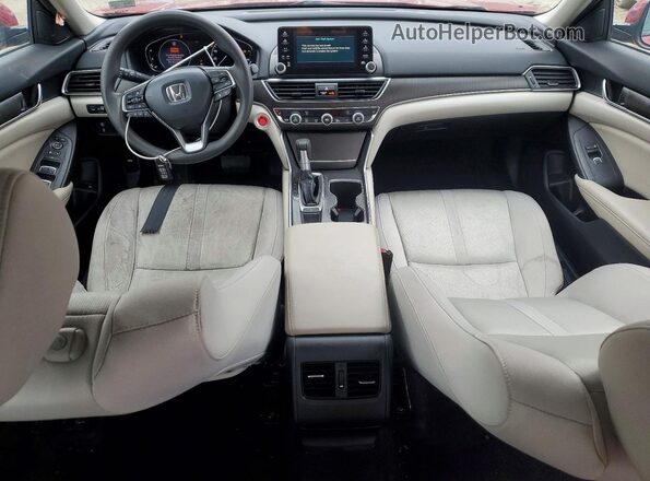 1HGCV1F49LA100063 2020 HONDA ACCORD Red წინა პანელის ხედი