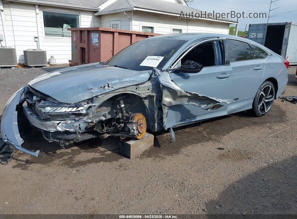 1HGCV1F49MA025009 2021 HONDA ACCORD Light Blue 