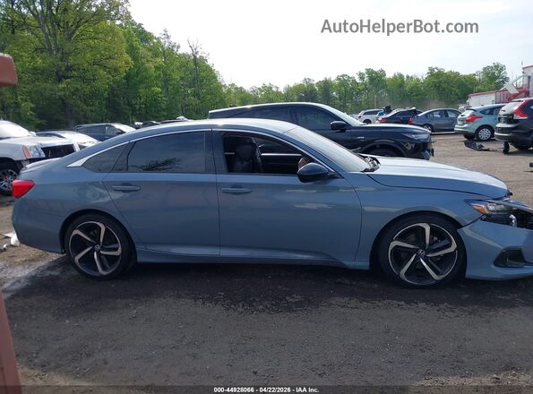 1HGCV1F49MA025009 2021 HONDA ACCORD Light Blue 