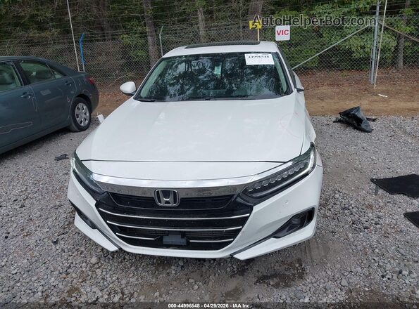 1HGCV1F57NA025133 2022 HONDA ACCORD White ხელსაწყოთა პანელის ხედი