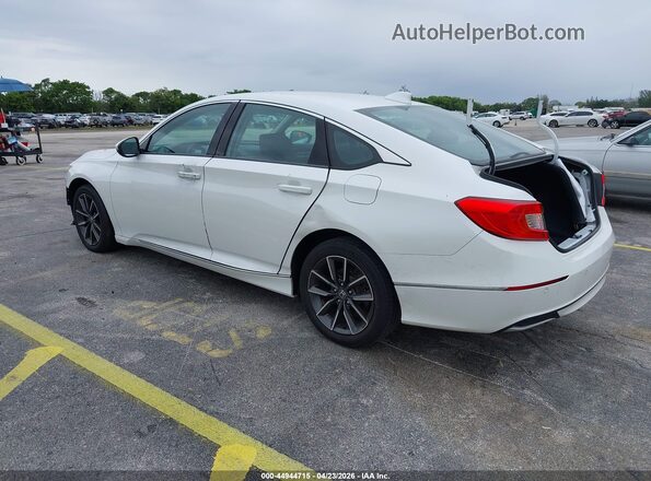 1HGCV1F58MA058348 2021 HONDA ACCORD White Rear left