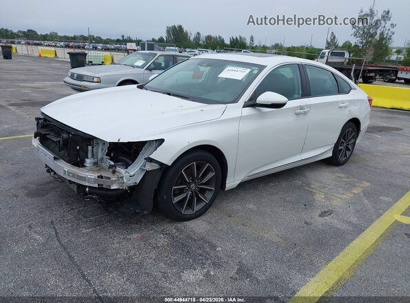 1HGCV1F58MA058348 2021 HONDA ACCORD White Front left