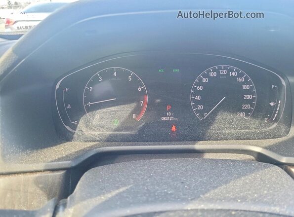1HGCV1F59KA805730 2019 HONDA ACCORD White Vista del cuadro de instrumentos