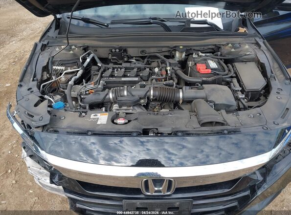 1HGCV1F59LA099487 2020 HONDA ACCORD Black უკანა ხედი