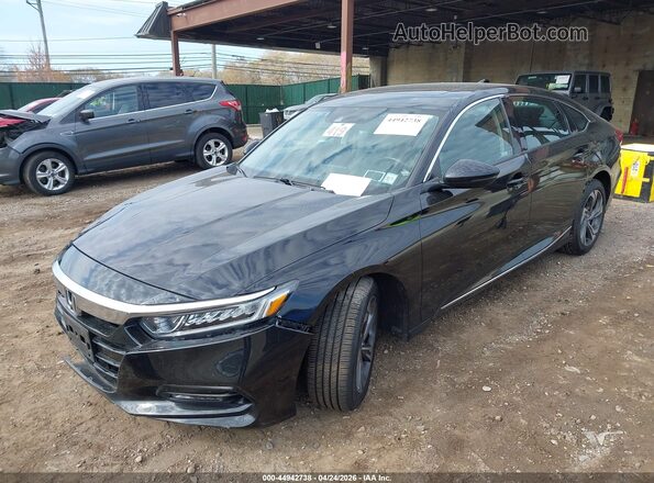 1HGCV1F59LA099487 2020 HONDA ACCORD Black წინა მარცხენა ხედი სამი მეოთხედიდან