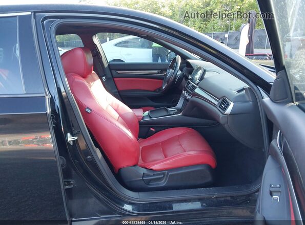 1HGCV2F30KA011025 2019 HONDA ACCORD Black Вид салону спереду