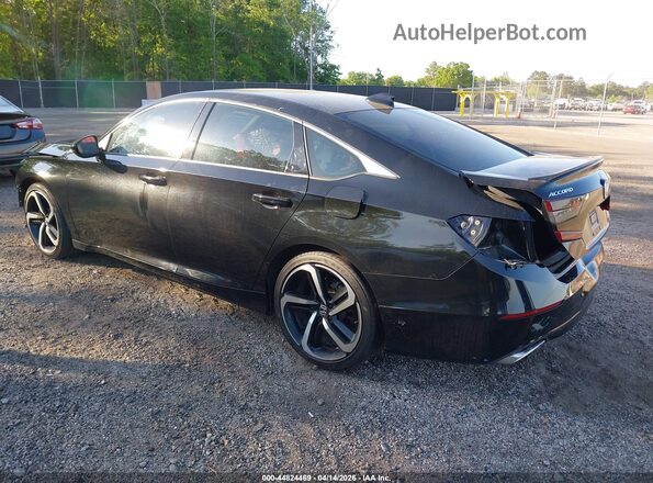 1HGCV2F30KA011025 2019 HONDA ACCORD Black Задня ліва чверть