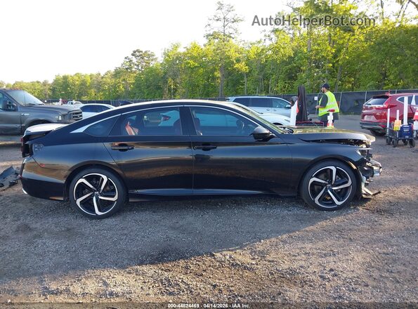 1HGCV2F30KA011025 2019 HONDA ACCORD Black Панорамний вид салону 360°