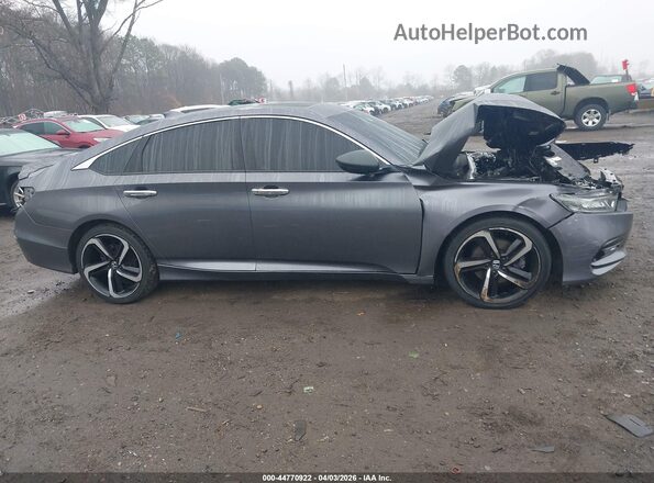 1HGCV2F31KA012474 2019 HONDA ACCORD Gray 