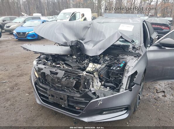 1HGCV2F31KA012474 2019 HONDA ACCORD Gray 