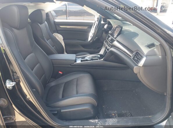 1HGCV2F32NA021432 2022 HONDA ACCORD Black წინა სალონის ხედი