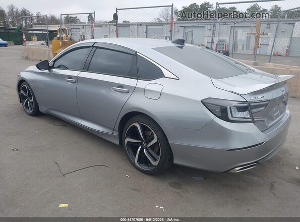 1HGCV2F33MA016609 2021 HONDA ACCORD Silver Rear left