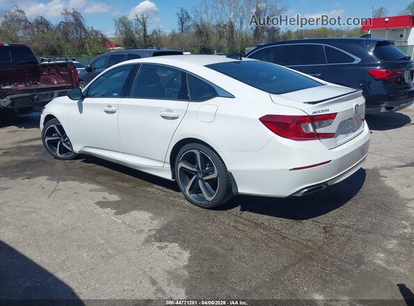 1HGCV2F34MA027313 2021 HONDA ACCORD White Trasero izquierdo