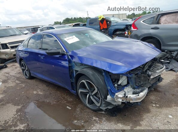 1HGCV2F34MA032236 2021 HONDA ACCORD Blue Vista interior de 360 grados
