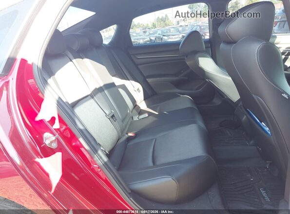 1HGCV2F35KA008282 2019 HONDA ACCORD Red VIN կոդի պիտակի տեսք