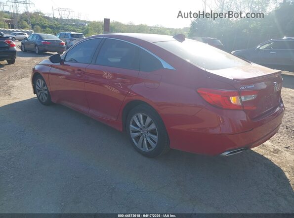 1HGCV2F35KA008282 2019 HONDA ACCORD Red Հետևի ձախ
