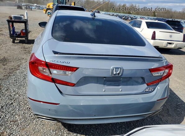 1HGCV2F35MA002260 2021 HONDA ACCORD Gray Rear view