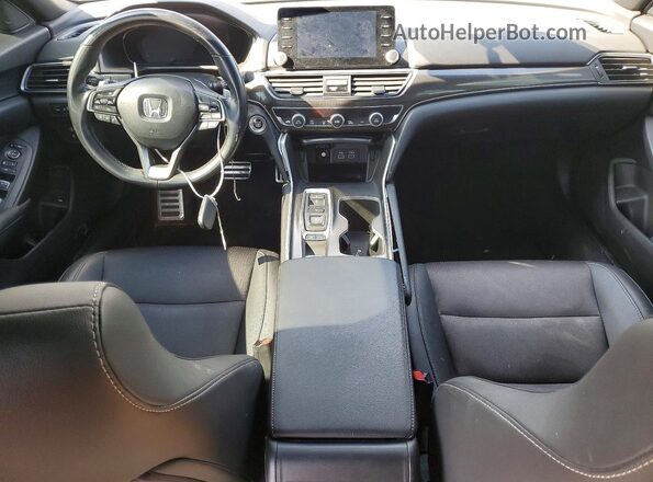 1HGCV2F35MA002260 2021 HONDA ACCORD Gray Dashboard view