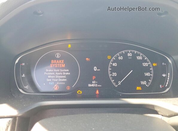 1HGCV2F35MA002260 2021 HONDA ACCORD Gray Instrument cluster view