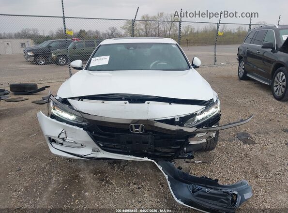 1HGCV2F38KA012682 2019 HONDA ACCORD White Instrument cluster view