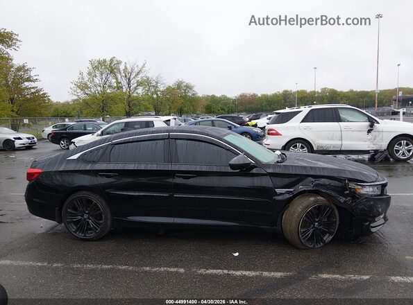 1HGCV2F39KA008981 2019 HONDA ACCORD Black Rear interior view