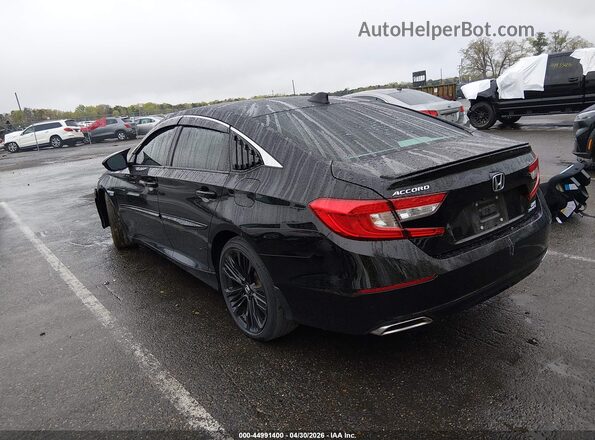 1HGCV2F39KA008981 2019 HONDA ACCORD Black Rear left