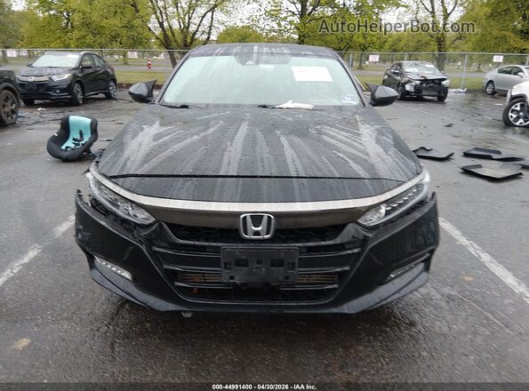 1HGCV2F39KA008981 2019 HONDA ACCORD Black Instrument cluster view