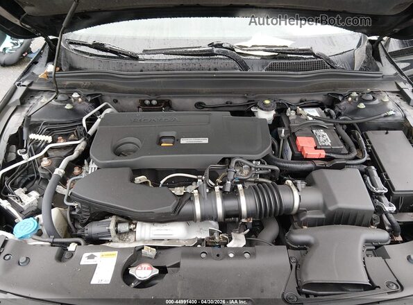 1HGCV2F39KA008981 2019 HONDA ACCORD Black Rear view