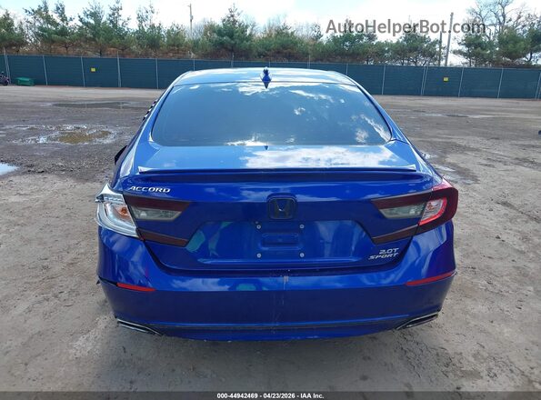 1HGCV2F39KA020418 2019 HONDA ACCORD Синий 
