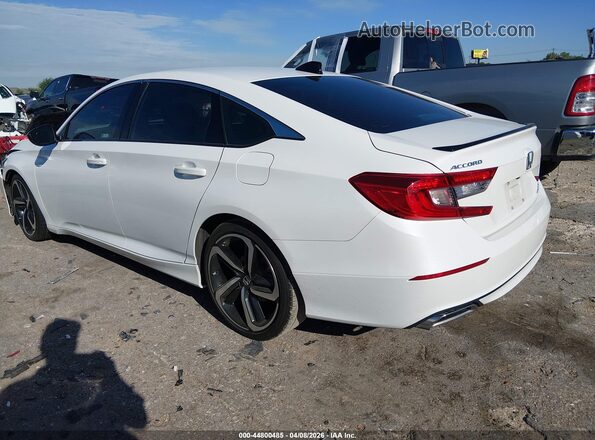 1HGCV2F39MA030644 2021 HONDA ACCORD White უკანა მარცხენა