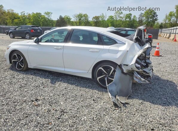 1HGCV2F3XLA005525 2020 HONDA ACCORD Белый Задняя левая четверть