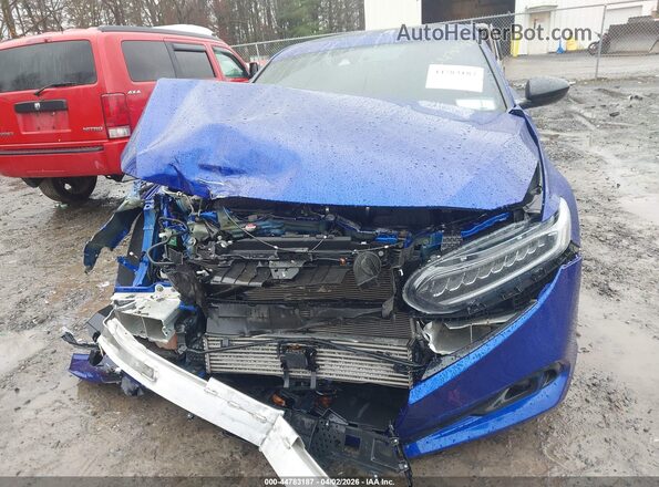 1HGCV2F3XMA013500 2021 HONDA ACCORD Blue Front view