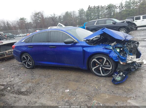 1HGCV2F3XMA013500 2021 HONDA ACCORD Blue Rear interior view