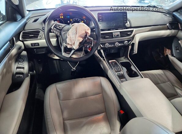 1HGCV2F56KA014349 2019 HONDA ACCORD Gray 