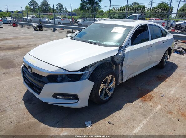 1HGCV2F59LA024665 2020 HONDA ACCORD White Առջևի ձախ երեք քառորդ տեսարան