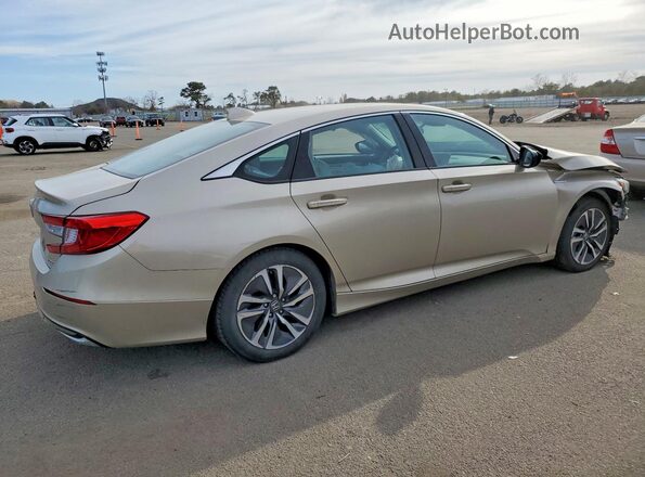 1HGCV3F10KA003947 2019 HONDA ACCORD Beige Trasero derecho