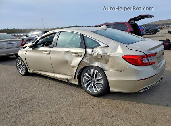 1HGCV3F10KA003947 2019 HONDA ACCORD Beige Trasero izquierdo
