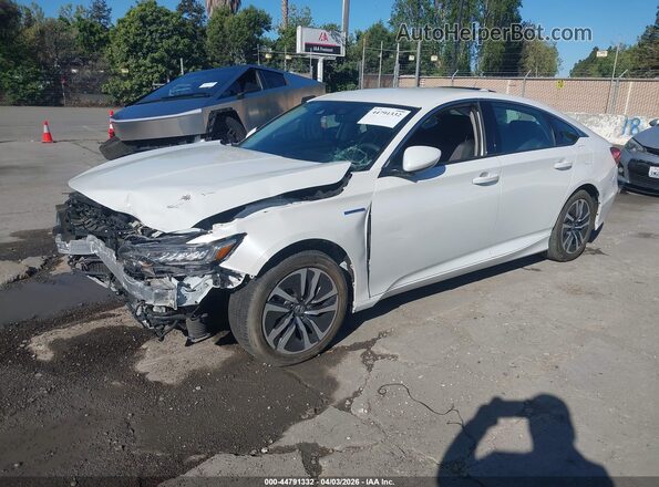 1HGCV3F14LA008599 2020 HONDA ACCORD Белый Передняя левая четверть