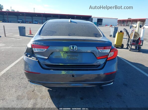 1HGCV3F17MA004645 2021 HONDA ACCORD HYBRID Gray 