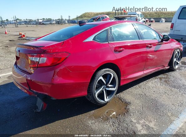 1HGCV3F24NA025785 2022 HONDA ACCORD Red Tył prawy