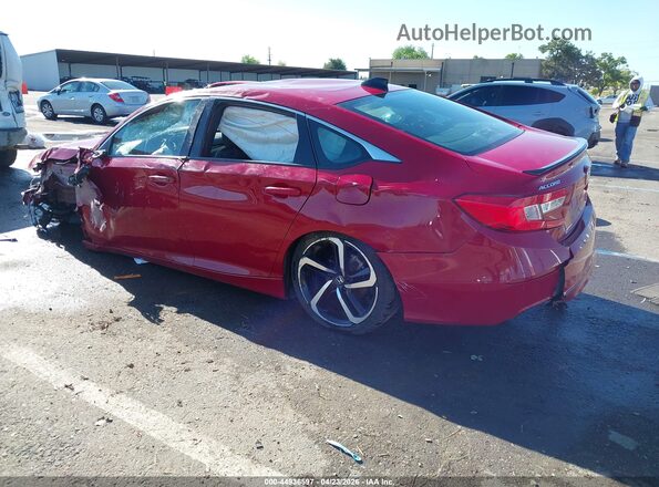 1HGCV3F24NA025785 2022 HONDA ACCORD Red Tył lewy