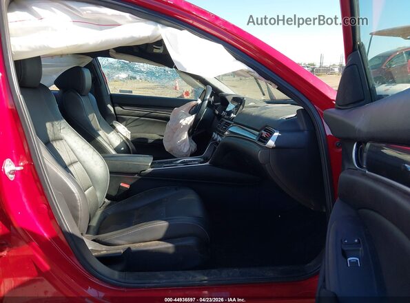1HGCV3F24NA025785 2022 HONDA ACCORD Red Widok wnętrza z przodu