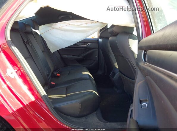 1HGCV3F24NA025785 2022 HONDA ACCORD Red Widok naklejki z numerem VIN